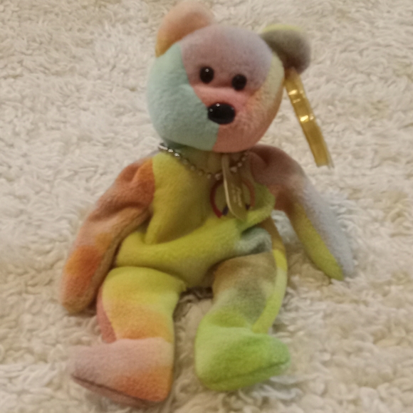 Ty Green and Blue Plush Toy for Small Pets - Picture 1 of 9